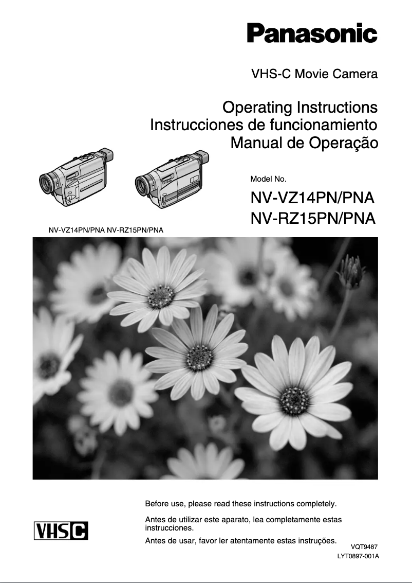 Página 1 del manual Manual de usuario Panasonic NV-VZ14PN