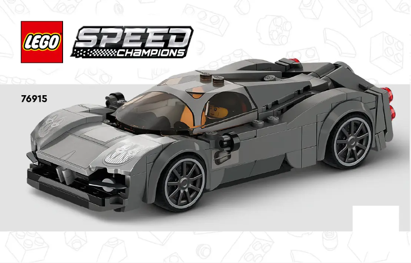 Page 1 de la notice Consignes visuelles Lego Speed Champions 76915