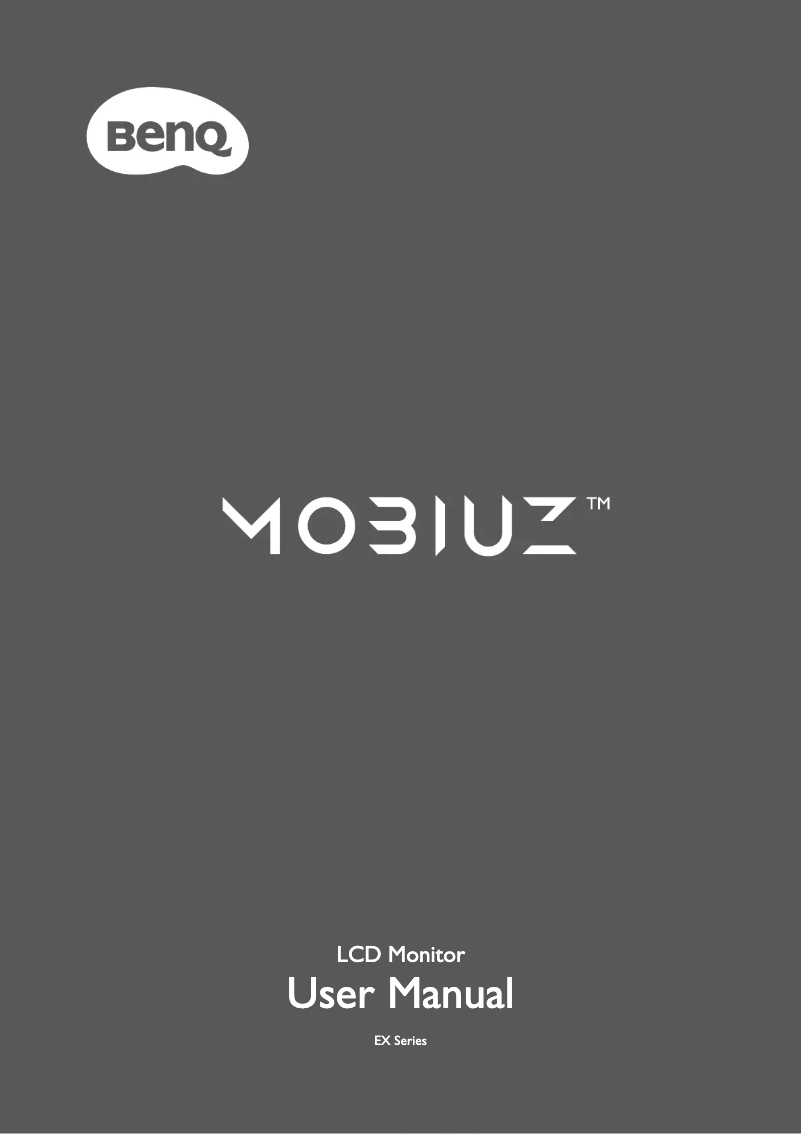 Page 1 of the manual User Manual BenQ Mobiuz EX2510