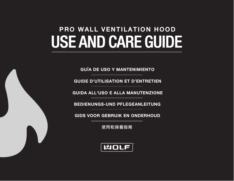 Página 1 del manual Manual de usuario Wolf PW362718