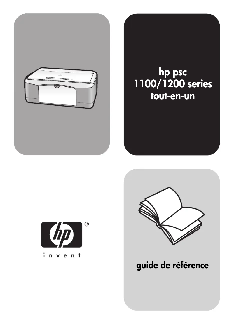 Page 1 de la notice Manuel utilisateur HP PSC 1100