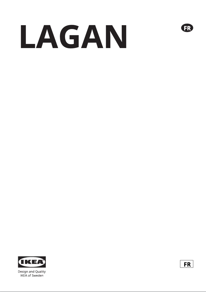Page 1 de la notice Manuel utilisateur Ikea LAGAN 605.518.38