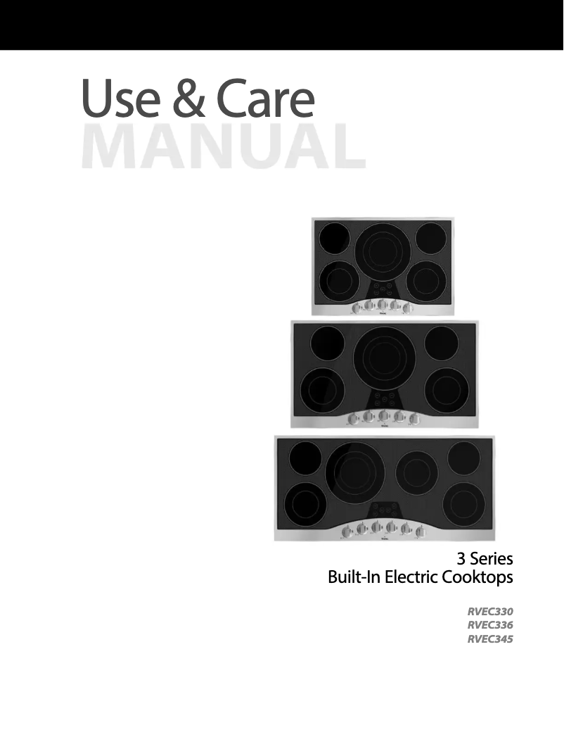 Page 1 de la notice Manuel utilisateur Viking RVEC3456BSB