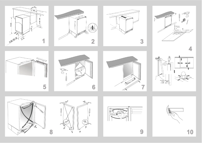 Page 1 of the manual Installation Guide Asko F2282I