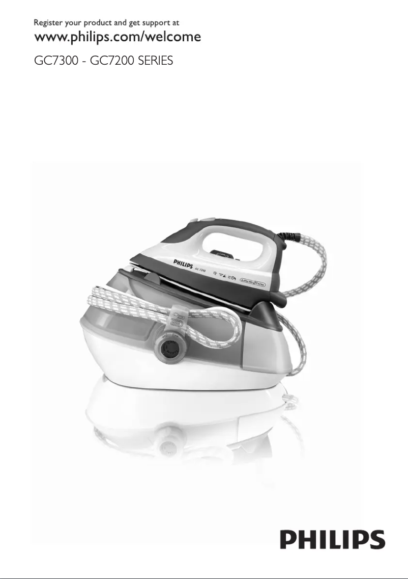 Page 1 of the manual User Manual Philips SteamGlide GC7220