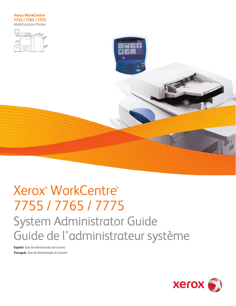 Page 1 de la notice Manuel utilisateur Xerox WorkCentre 7775V H