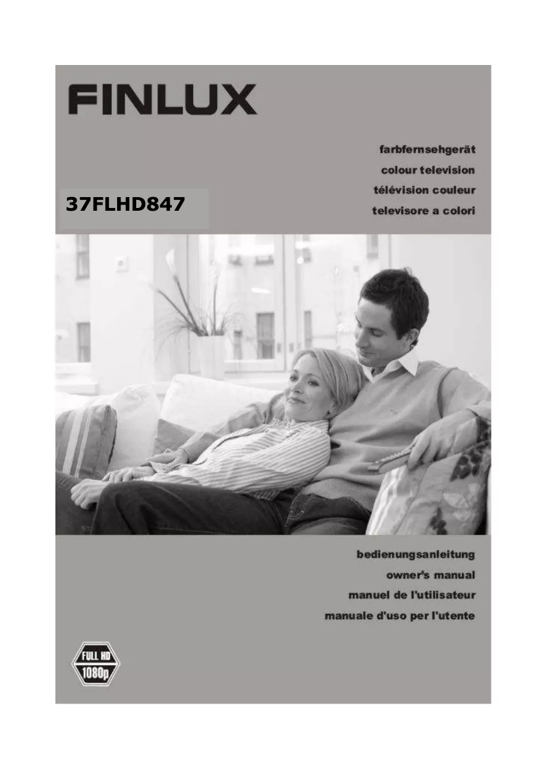 Page 1 de la notice Manuel utilisateur Finlux 37FLHD847