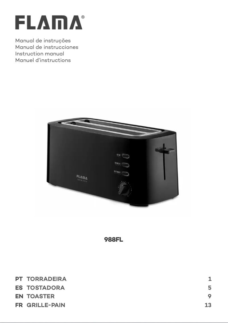 Página 1 del manual Manual de usuario Flama 988FL