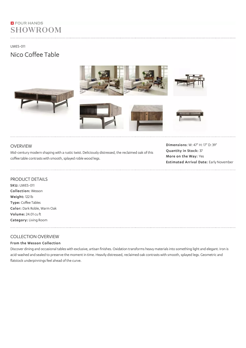 Página 1 del manual Manual de usuario Four Hands UWES-011