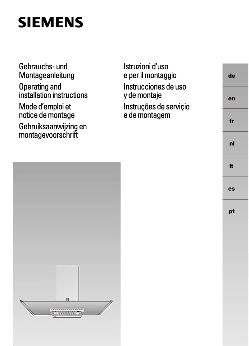 Page 1 de la notice Manuel utilisateur Siemens LC950GB60
