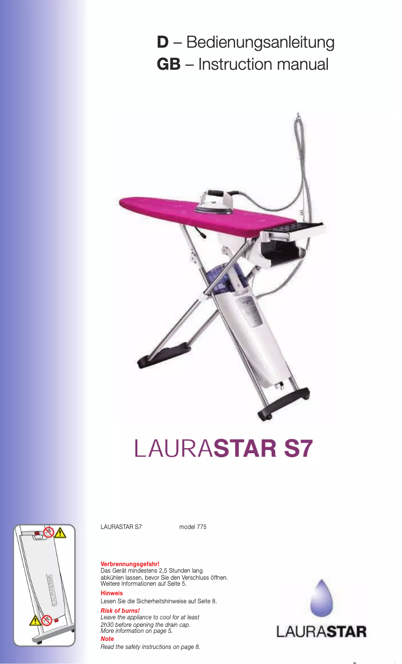 Página 1 del manual Manual de usuario Laurastar Magic S7
