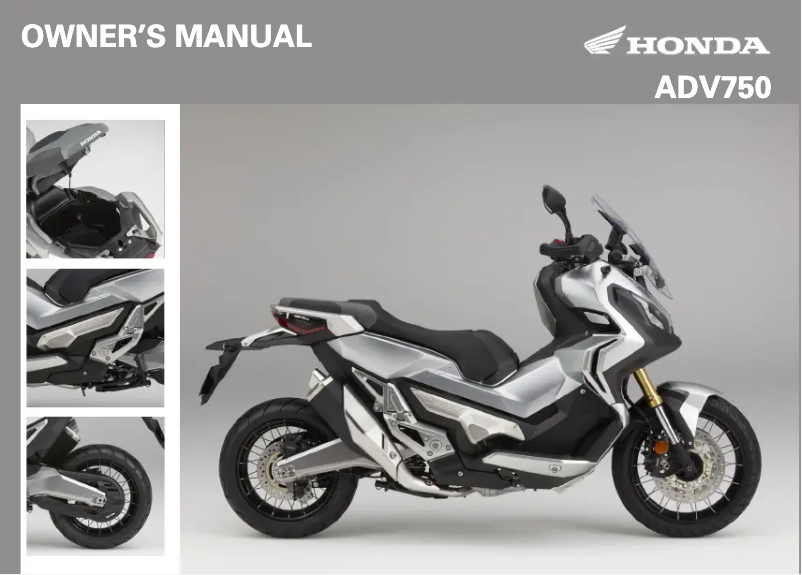 Page 1 of the manual User Manual Honda X-ADV750 (2019)
