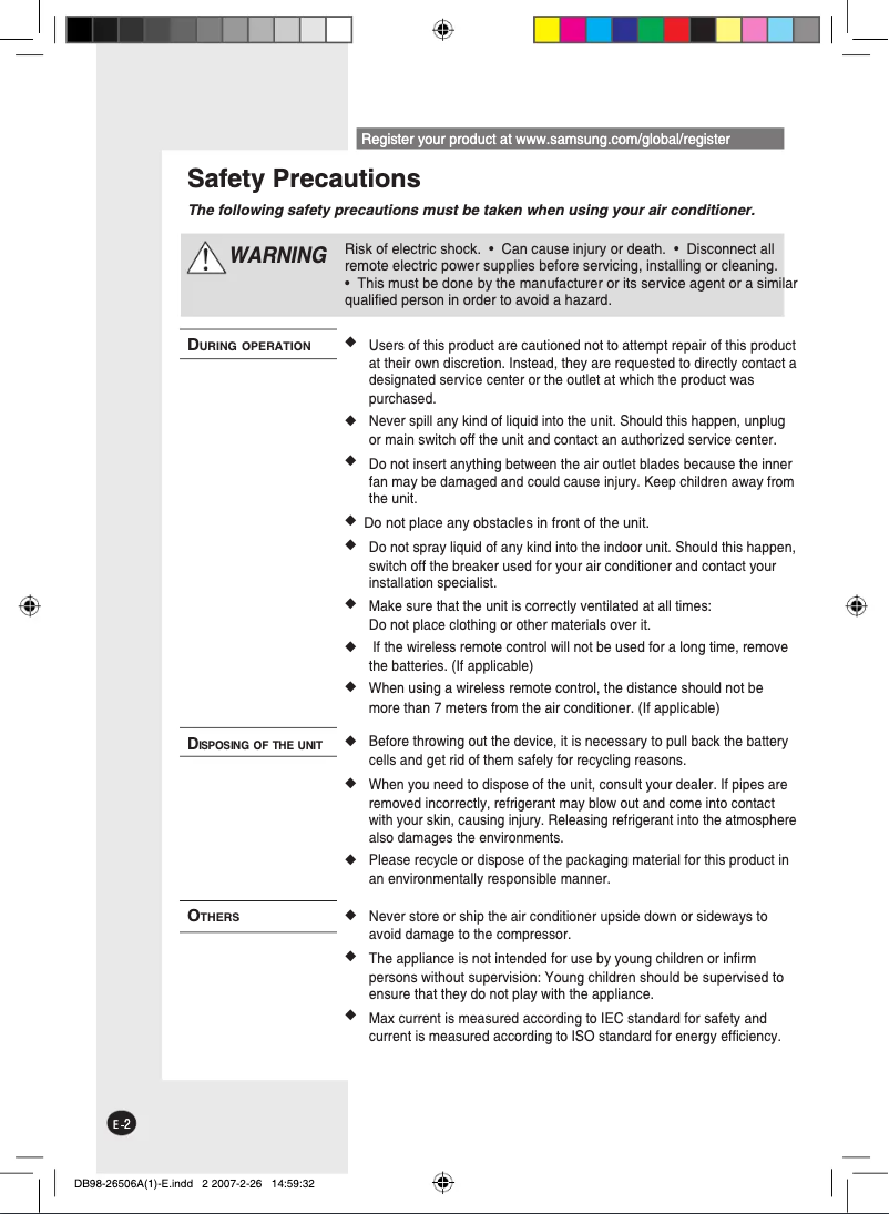 Página 1 del manual Manual de usuario Samsung AS19NCX