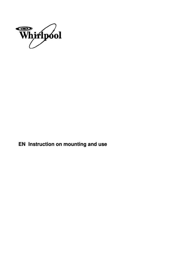 Page 1 de la notice Mode d'emploi Whirlpool AKR 507 IX