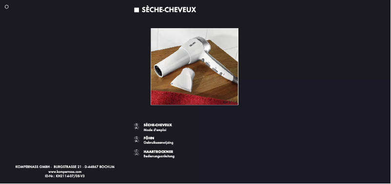 Page 1 de la notice Manuel utilisateur Balance KH 2114