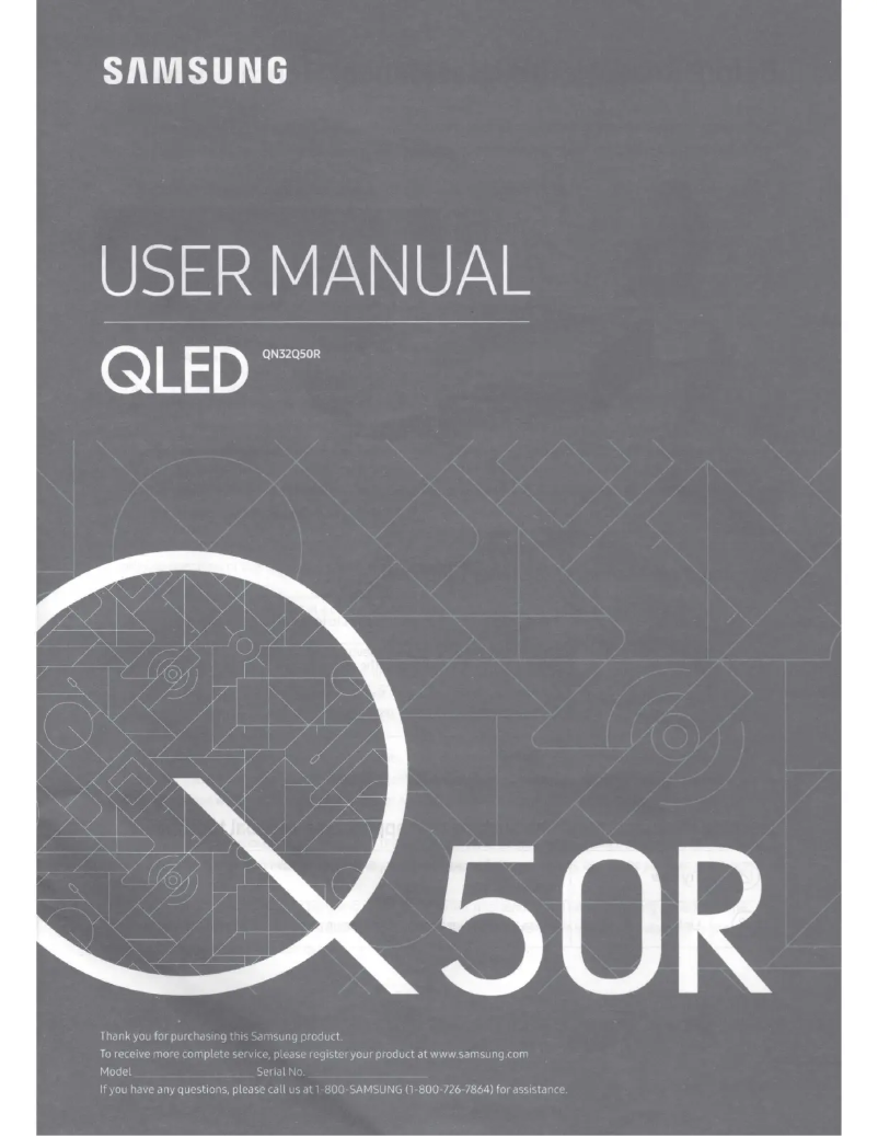 Page 1 de la notice Manuel utilisateur Samsung QN32Q50R