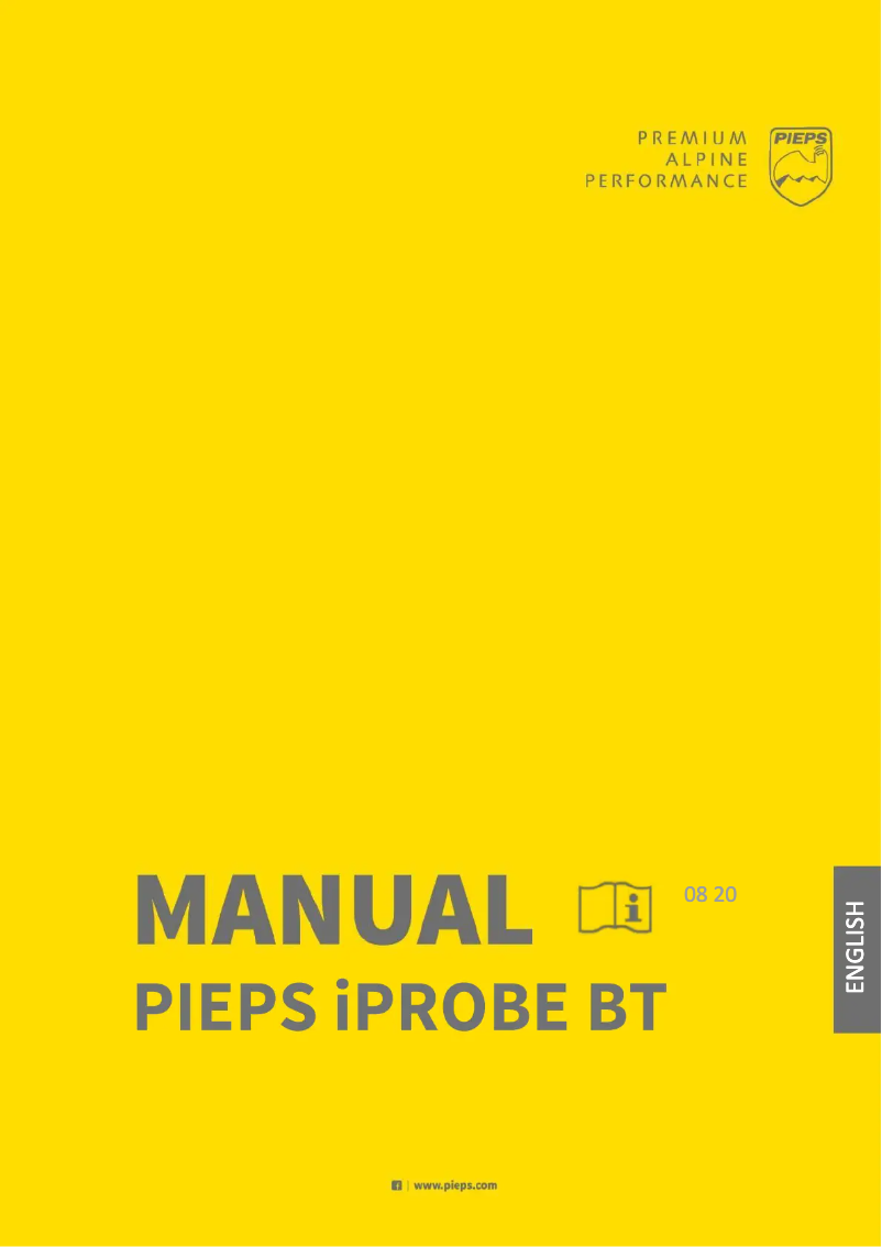 Página 1 del manual Manual de usuario Pieps iProbe BT
