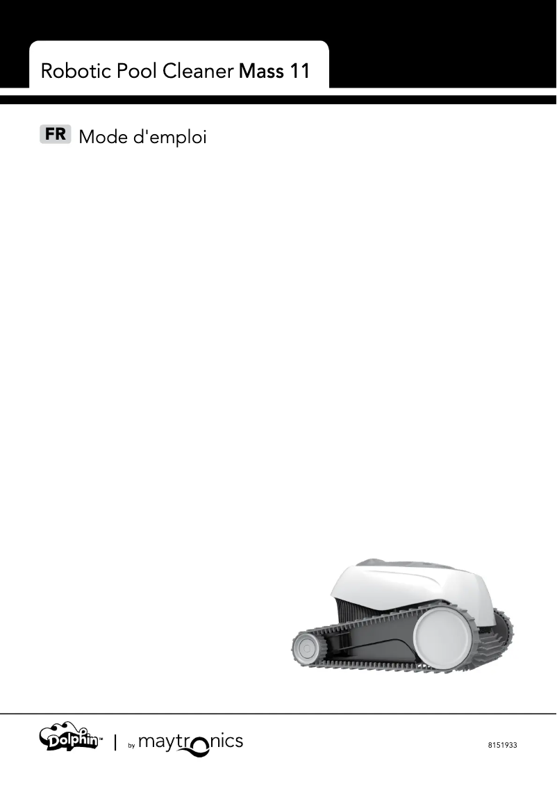 Page 1 de la notice Manuel utilisateur Maytronics Dolphin Nautilus CC