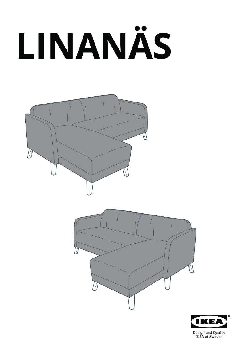 Page 1 de la notice Manuel utilisateur Ikea LINANÄS 405.122.30