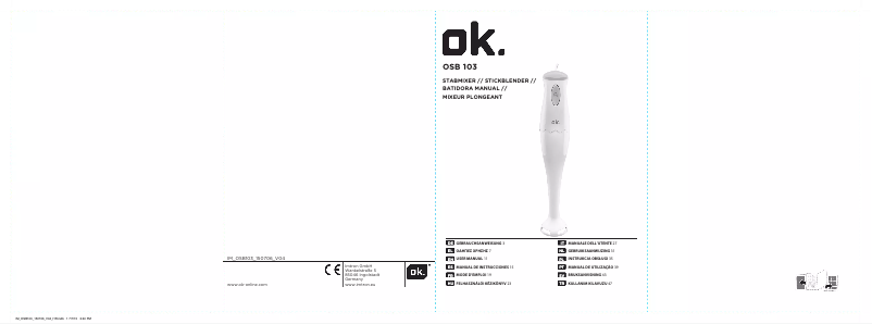 Page 1 de la notice Manuel utilisateur OK OSB 103 W