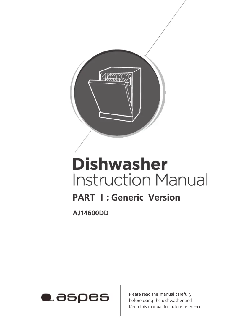 Page 1 of the manual User Manual Aspes AJ14600DD