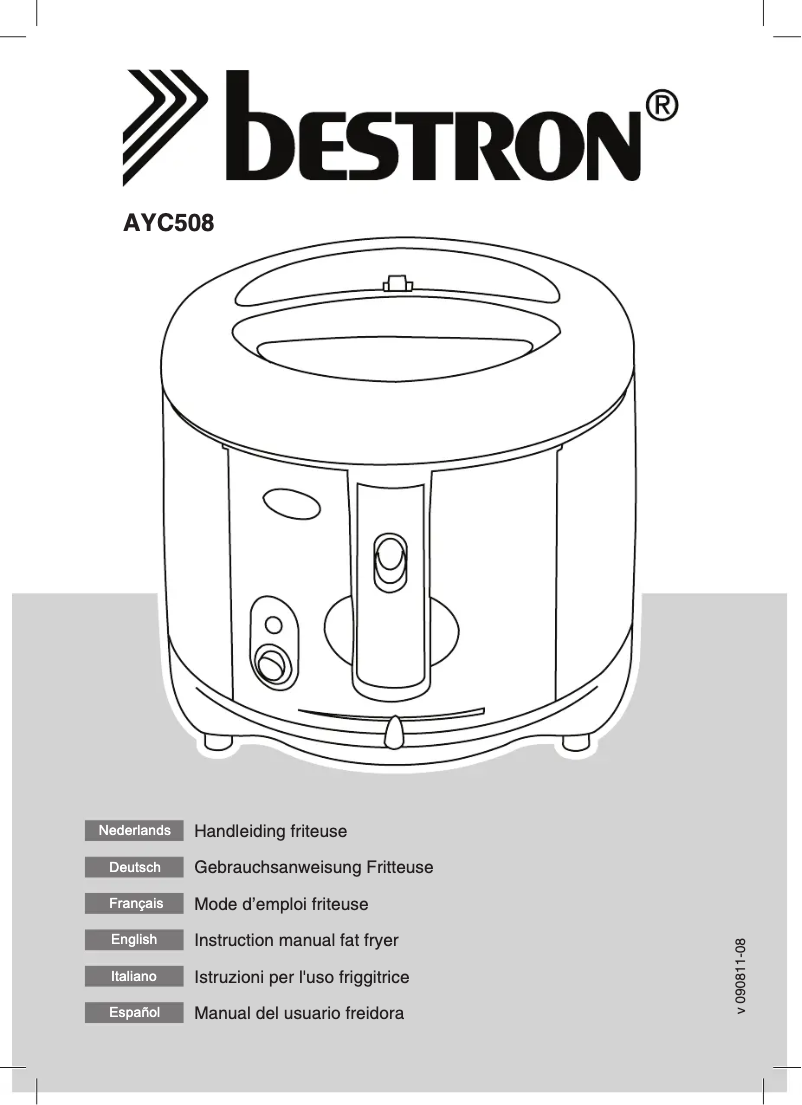 Page 1 de la notice Manuel utilisateur Bestron AYC508