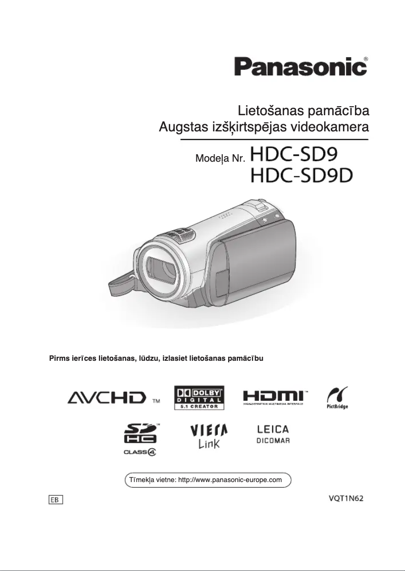 Página 1 del manual Manual de usuario Panasonic HDC-HS9D