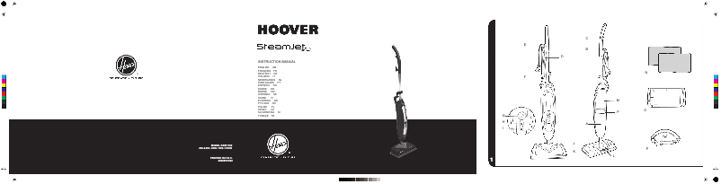 Page 1 de la notice Manuel utilisateur Hoover SteamJet SSN1700 001