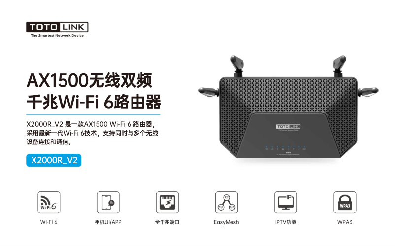 Página 1 del manual Manual de usuario Totolink X2000R_V2