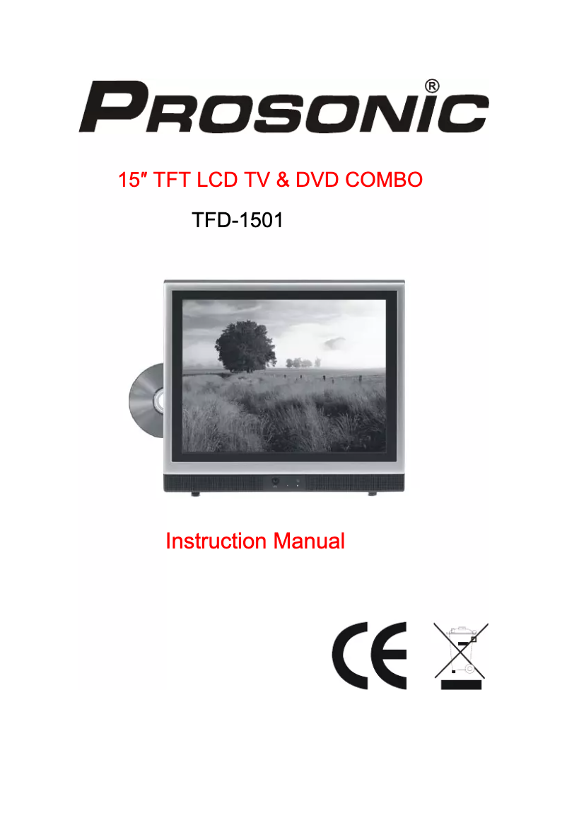 Image de la première page du manuel de l'appareil TFD-1501