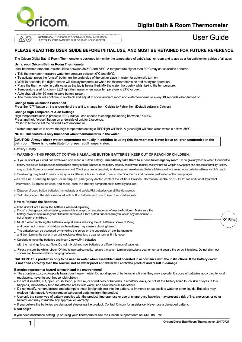 Página 1 del manual Manual de usuario Oricom 02SCR