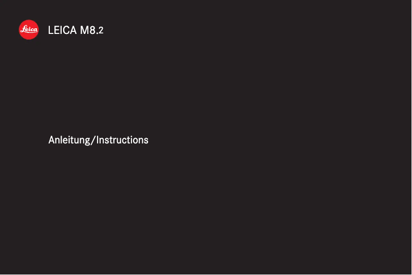 Page 1 de la notice Manuel utilisateur Leica M8.2