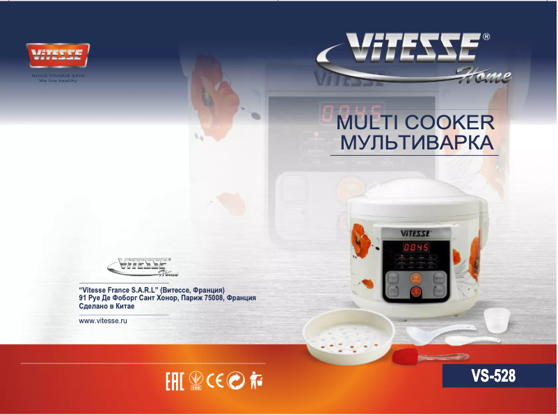 Page 1 de la notice Manuel utilisateur ViTESSE VS-528