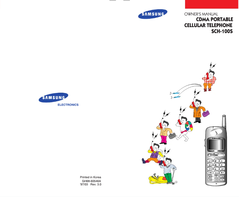 Page 1 de la notice Manuel utilisateur Samsung SCH-100S