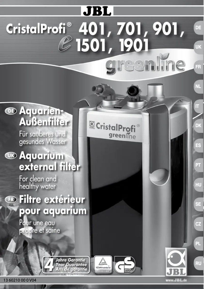 Page 1 of the manual User Manual JBL CristalProfi e401