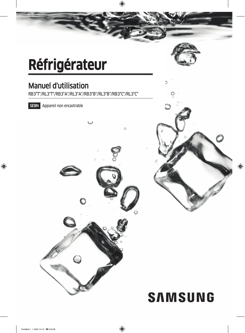 Página 1 del manual Manual de usuario Samsung RB38C602CS9