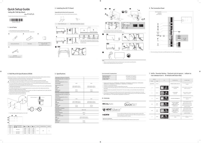 Página 1 del manual Manual de usuario Samsung HG65BU800AU