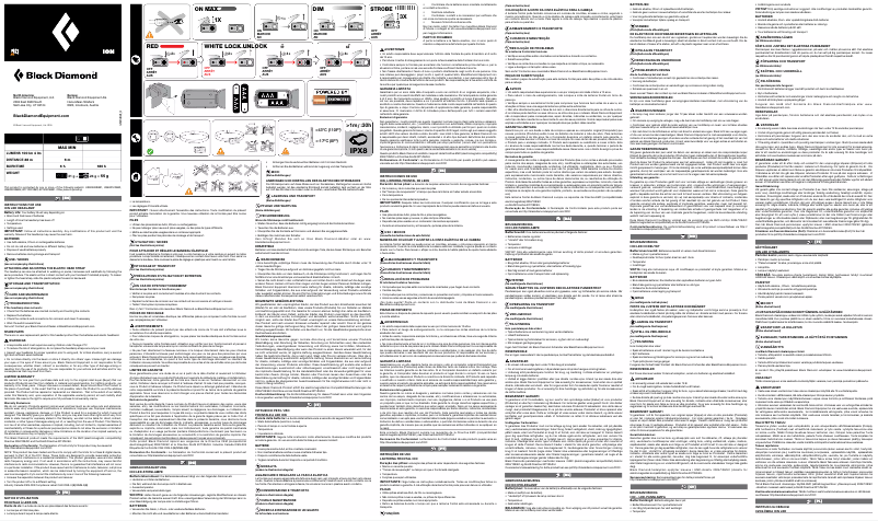Page 1 de la notice Manuel utilisateur Black Diamond Ion