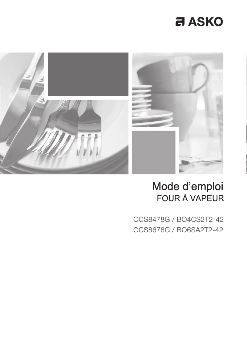 Page 1 de la notice Manuel utilisateur Asko OCS8478G