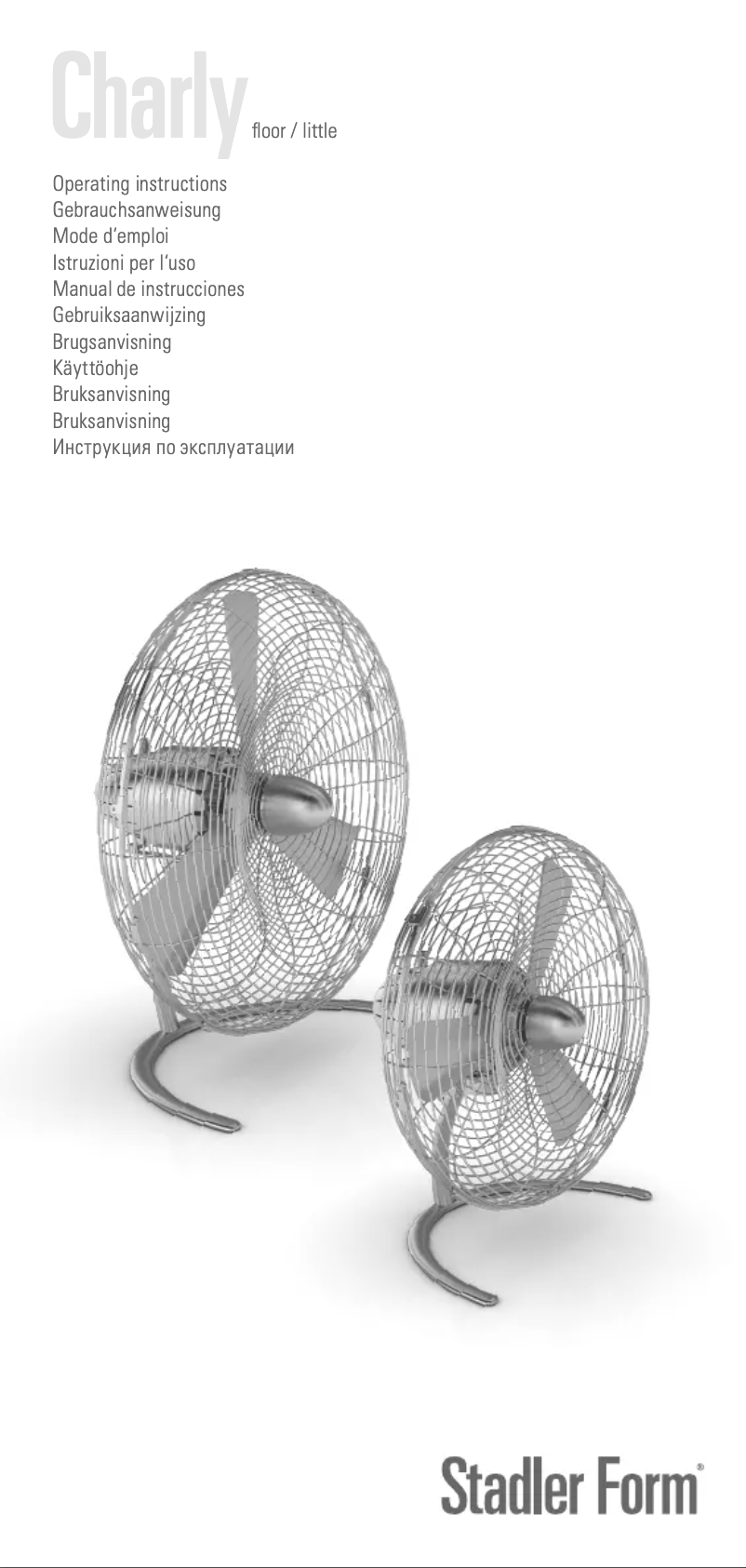Page 1 de la notice Manuel utilisateur Stadler Form Charly Floor