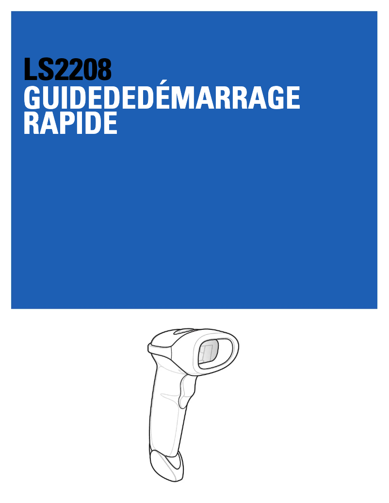 Page 1 de la notice Manuel utilisateur Zebra Symbol LS2208