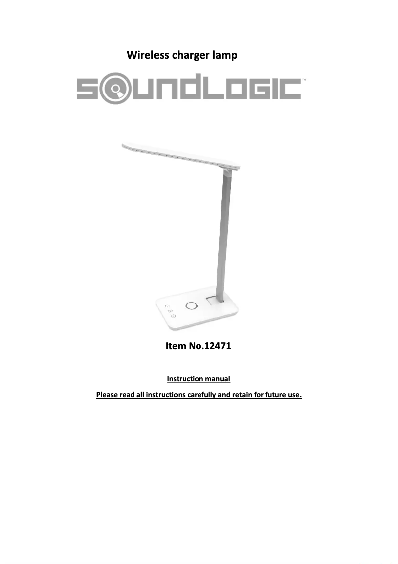 Page 1 de la notice Manuel utilisateur Soundlogic 12471