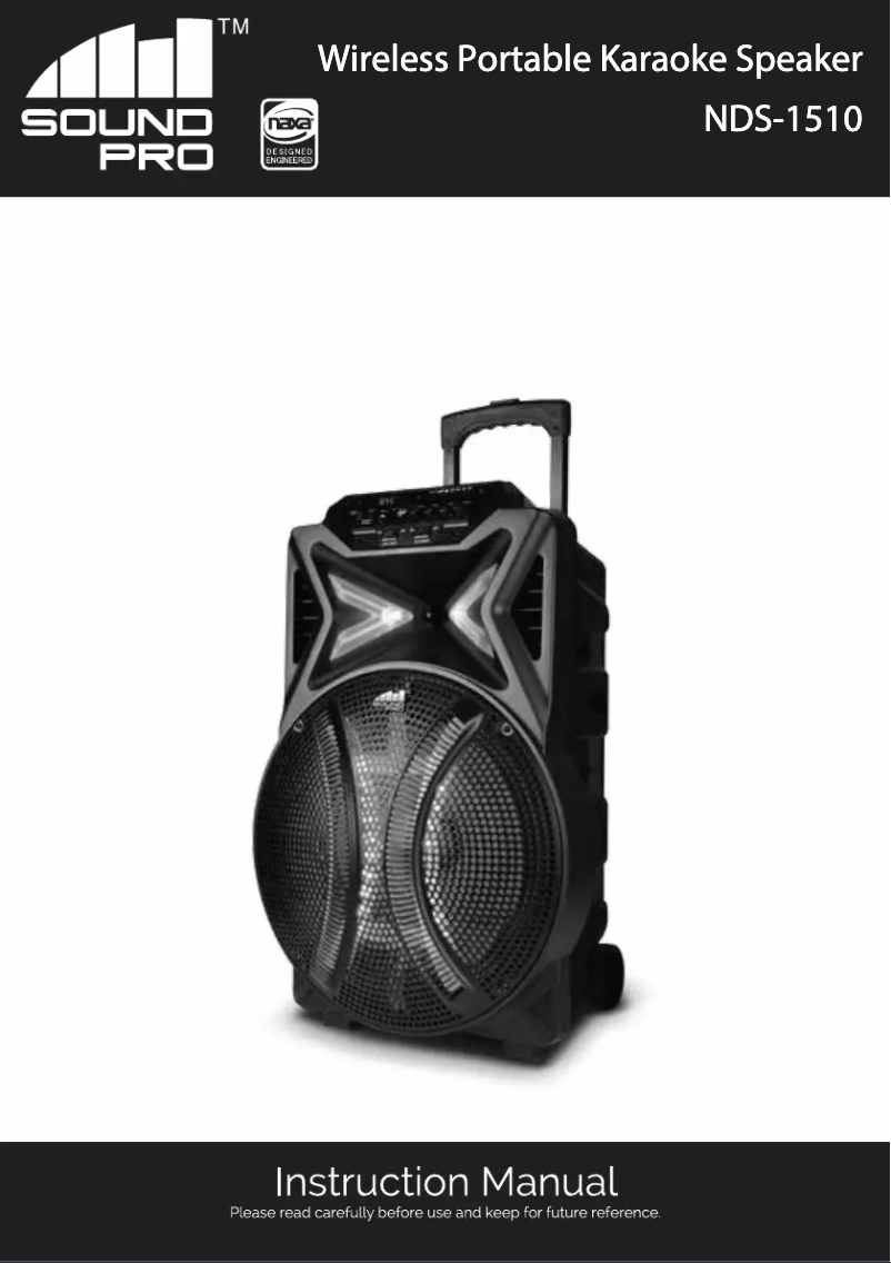 Page 1 of the manual User Manual Naxa NDS-1510