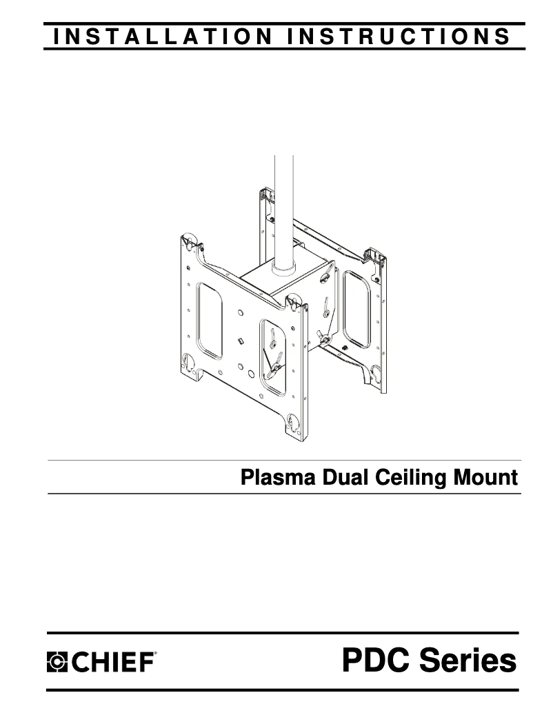 Página 1 del manual Manual de usuario Chief PDC2306