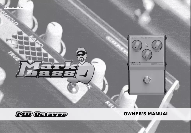 Page 1 de la notice Manuel utilisateur Markbass MB Octaver