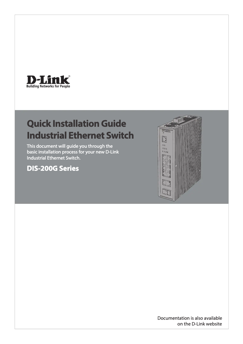 Page 1 de la notice Guide d'installation D-Link DIS-200G-12PS
