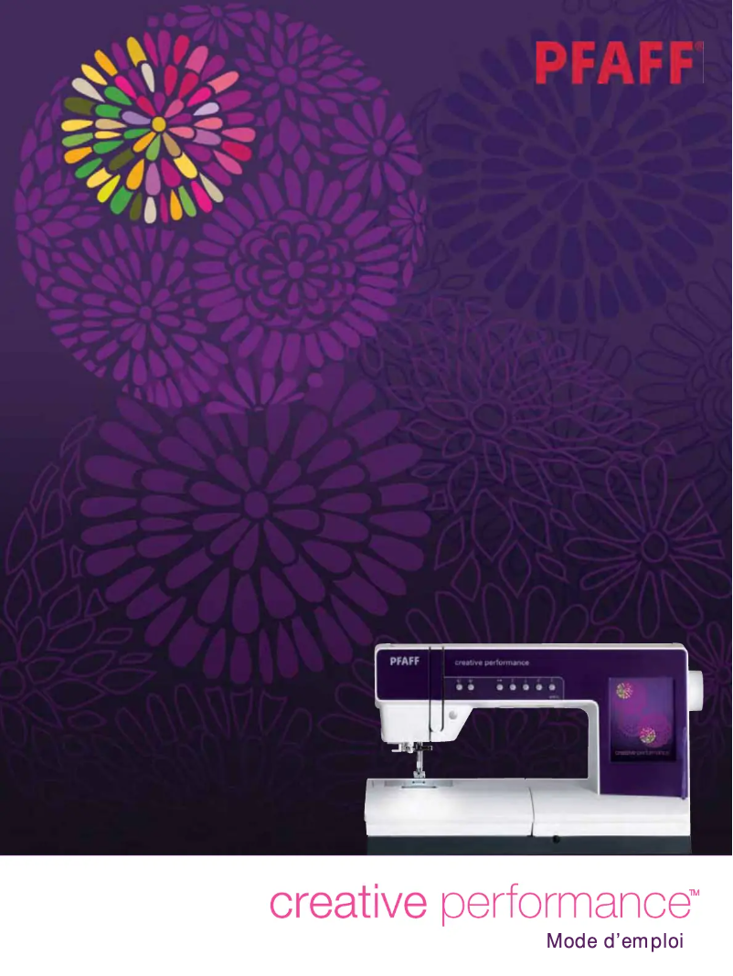 Página 1 del manual Manual de usuario Pfaff creative performance