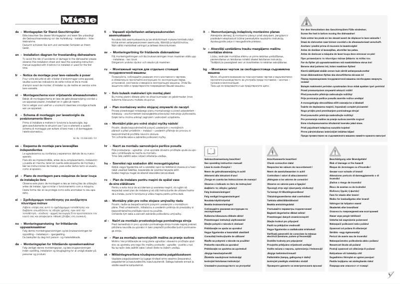Page 1 de la notice Manuel utilisateur Miele G 6000