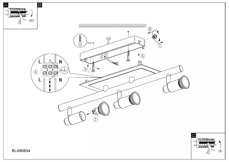 Page 1 de la notice Manuel utilisateur Eglo Eridan 90834