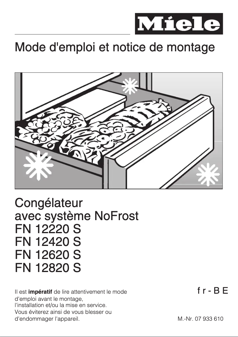 Page 1 de la notice Manuel utilisateur Miele FN 12420 S